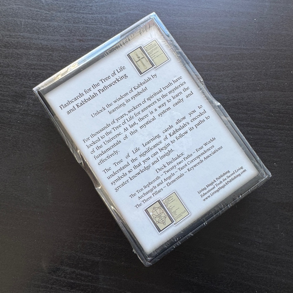 NIP Tree of Life Learning Tarot Flash Cards New Age Gift Kabbalah Pathworking - Picture 2 of 4